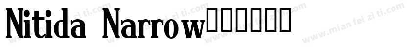 Nitida Narrow字体转换